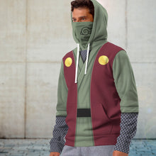 Load image into Gallery viewer, Anime Naruto Shippuden Legendary Sannin Jiraiya Custom Snood Hoodie
