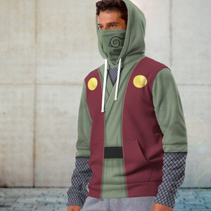 Anime Naruto Shippuden Legendary Sannin Jiraiya Custom Snood Hoodie