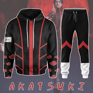 Anime Naruto Shippuden Modern Akatsuki Cosplay Custom Sweatpants