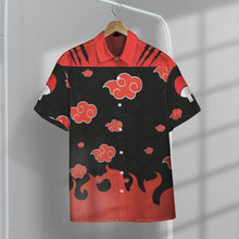 Load image into Gallery viewer, Anime Naruto Shippuden Modern Akatsuki Custom Hawaii Button Shirt
