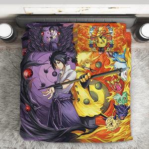 Anime Naruto Shippuden Sasuke Six Paths And Naruto Six Paths Custom Bedding Set