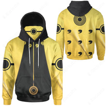 Load image into Gallery viewer, Anime Naruto Shippuden Naruto Six Paths Mode Custom Snood Hoodie
