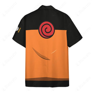 Anime Naruto Shippuden Uzumaki Naruto Custom Button Shirt