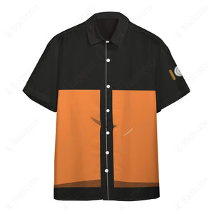 Anime Naruto Shippuden Uzumaki Naruto Custom Button Shirt