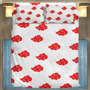 Anime Naruto Shippuden White Akatsuki Cosplay Custom Bedding Set