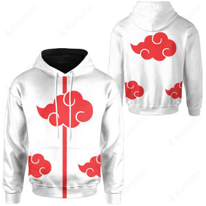 Anime Naruto Shippuden White Akatsuki Cosplay Custom Hoodie