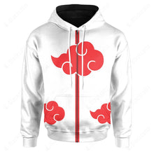 Load image into Gallery viewer, Anime Naruto Shippuden White Akatsuki Cosplay Custom Hoodie
