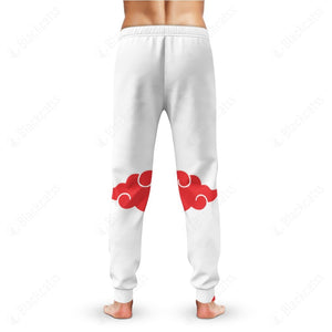 Anime Naruto Shippuden White Akatsuki Cosplay Custom Sweatpants