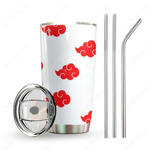 Anime Naruto Shippuden White Akatsuki Cosplay Custom Tumbler