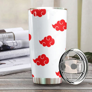 Anime Naruto Shippuden White Akatsuki Cosplay Custom Tumbler