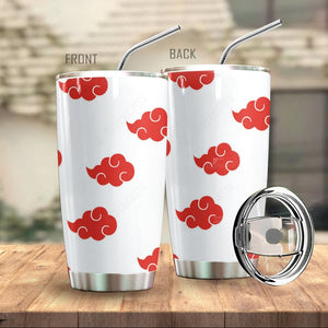 Anime Naruto Shippuden White Akatsuki Cosplay Custom Tumbler