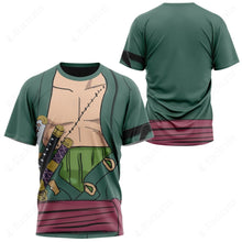 Load image into Gallery viewer, Anime One Piece Roronoa Zoro Custom T-Shirt
