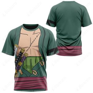 Anime One Piece Roronoa Zoro Custom T-Shirt