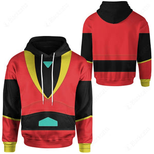 Anime UFO Robot Grendizer Force Five Tetsuya Tsurugi Custom Hoodie