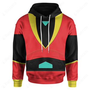 Anime UFO Robot Grendizer Force Five Tetsuya Tsurugi Custom Hoodie