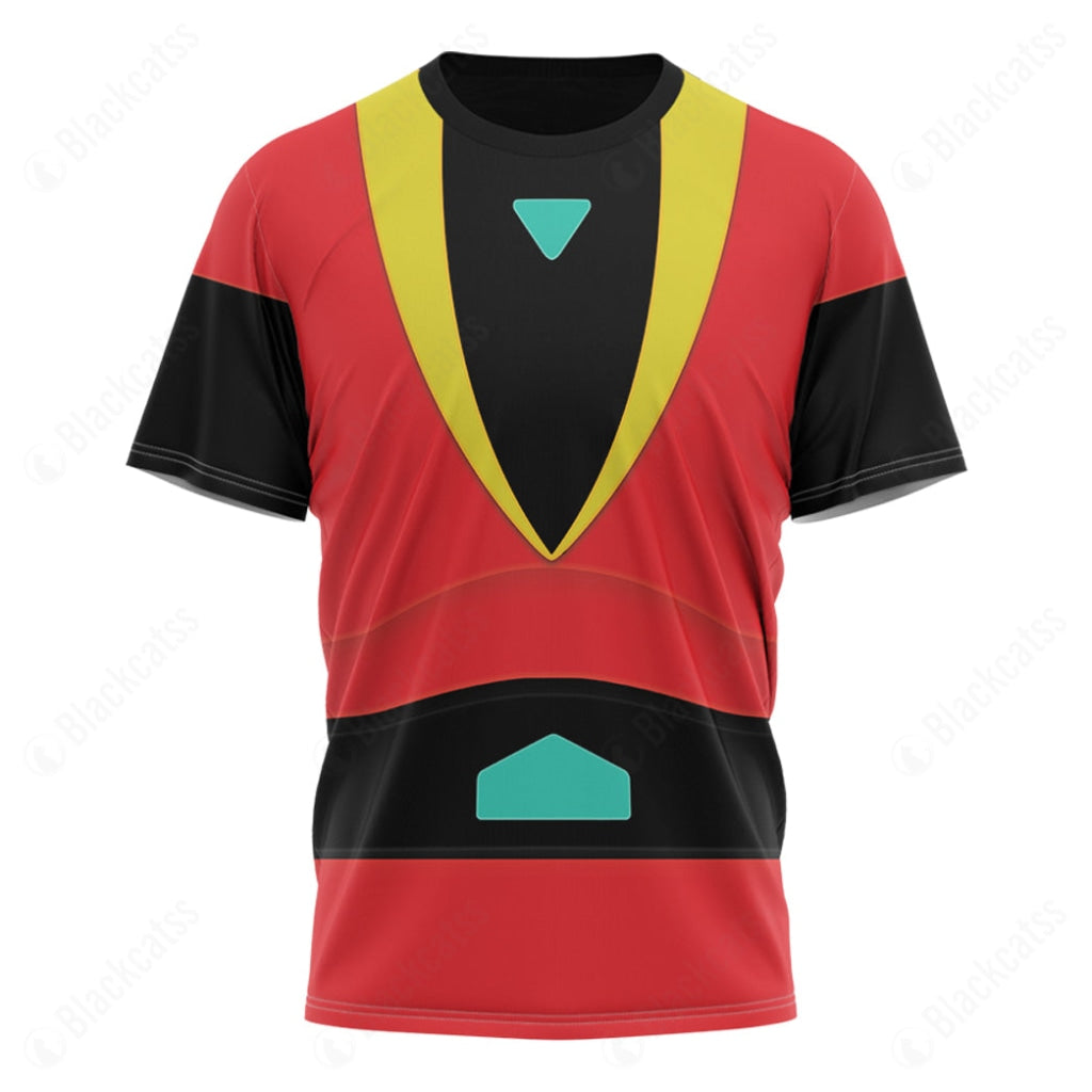 Anime UFO Robot Grendizer Force Five Tetsuya Tsurugi Custom T-Shirt