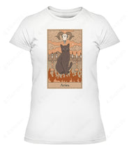 Load image into Gallery viewer, Aries Cat Custom Women&#39;s Tee &amp; Unisex Tee
