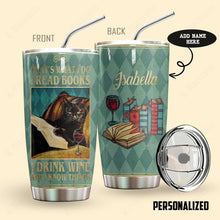 Load image into Gallery viewer, Black Cat Books Personalized Tumbler
