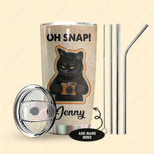 Load image into Gallery viewer, Black Cat Shoot People Photography Personalized Tumbler
