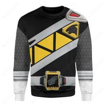 Load image into Gallery viewer, Black Dino Charge Power Rangers Custom Sweatshirt
