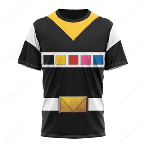 Black Power Rangers In Space Custom T-Shirt