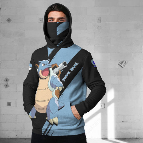 Anime Pkm Blastoise Evolve 2 Custom Snood Hoodie / S Bo1703226