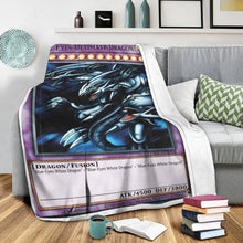 Load image into Gallery viewer, Blue Eyes Ultimate Dragon Custom Soft Blanket
