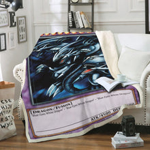 Load image into Gallery viewer, Blue Eyes Ultimate Dragon Custom Soft Blanket
