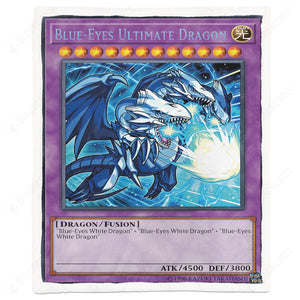 Blue-Eyes Ultimate White Dragon Custom Soft Blanket