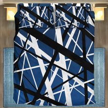 Load image into Gallery viewer, Blue Frankenstrat Strings Custom Bedding Set
