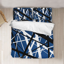 Load image into Gallery viewer, Blue Frankenstrat Strings Custom Bedding Set
