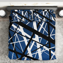 Load image into Gallery viewer, Blue Frankenstrat Strings Custom Bedding Set
