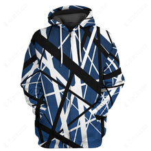 Load image into Gallery viewer, Blue Frankenstrat Strings Custom Hoodie
