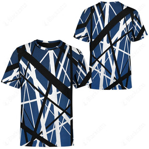 Blue Frankenstrat Strings Custom T-Shirt