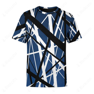 Blue Frankenstrat Strings Custom T-Shirt