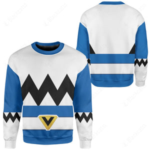 Blue Power Rangers Lost Galaxy Custom Sweatshirt