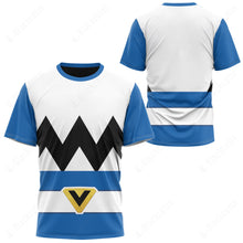 Load image into Gallery viewer, Blue Power Rangers Lost Galaxy Custom T-Shirt
