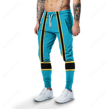 Load image into Gallery viewer, Blue Power Rangers Mystic Force Custom Sweatpants
