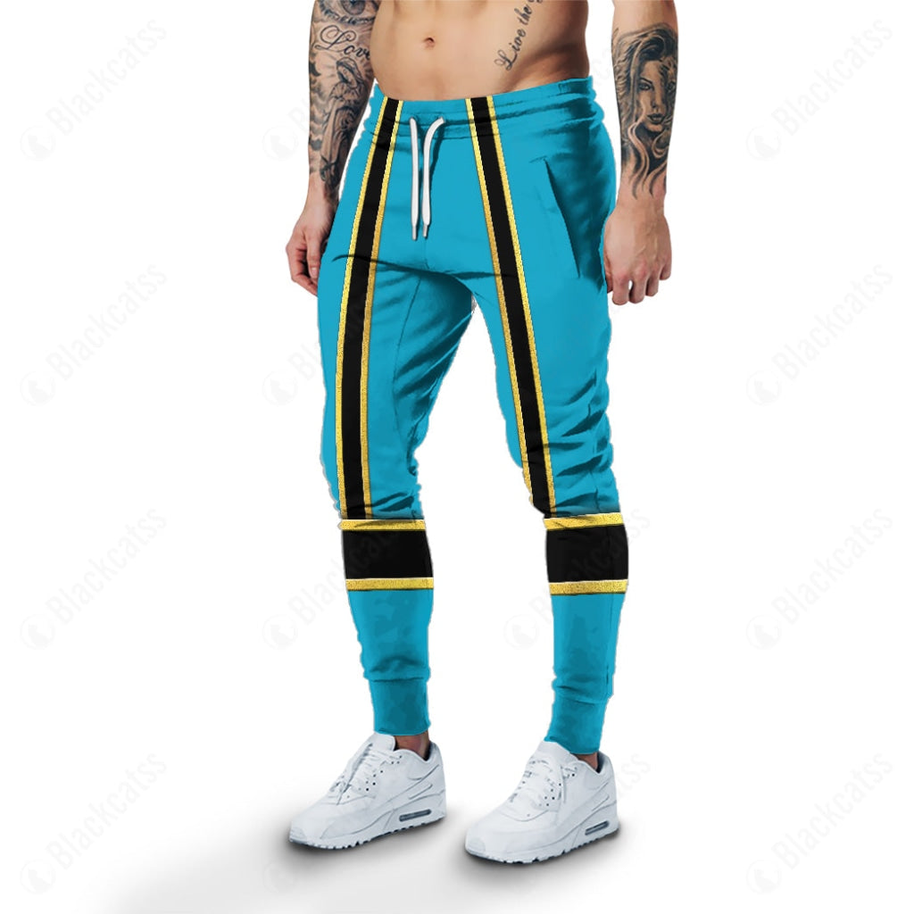 Blue Power Rangers Mystic Force Custom Sweatpants