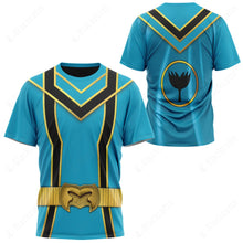 Load image into Gallery viewer, Blue Power Rangers Mystic Force Custom T-Shirt
