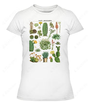 Load image into Gallery viewer, Cactus Succulents Floral Name Chart Custom Graphic Apparel
