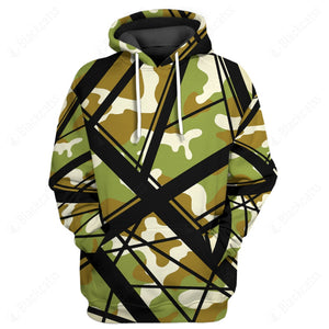 Camo Frankenstrat Strings Custom Hoodie