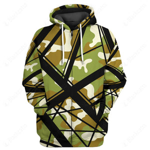 Camo Frankenstrat Strings Custom Hoodie