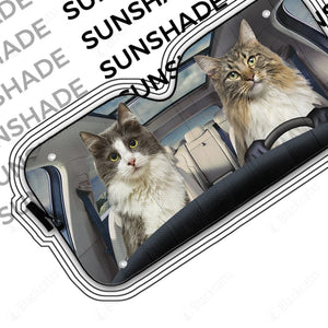 Cats Car Auto Sunshade