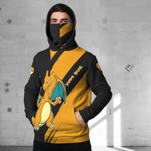 Load image into Gallery viewer, Anime Pkm Charizard Evolve 2 Custom Snood Hoodie / S Bo1703228
