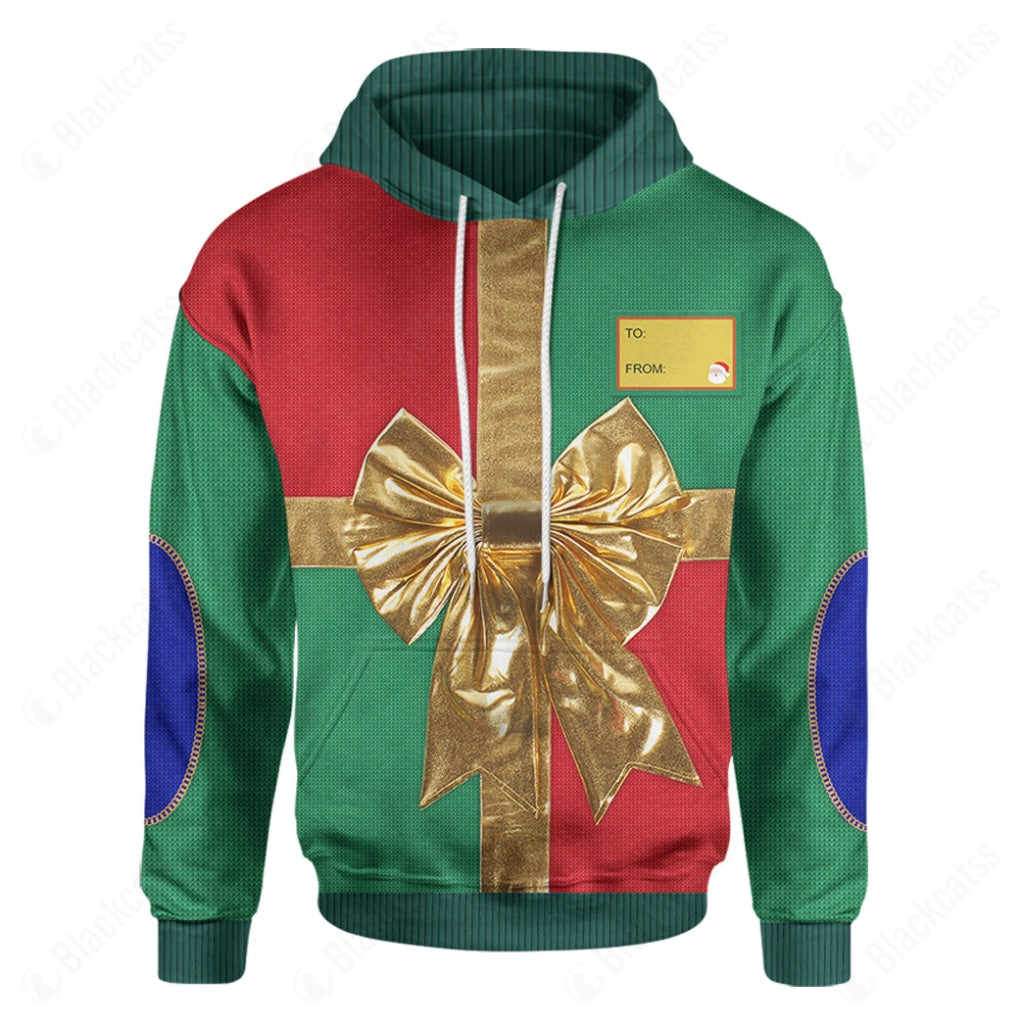 Christmas Present Ugly Cosplay Custom Hoodie