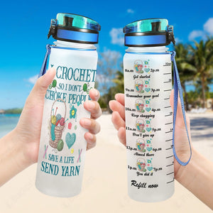 Crochet Water Tracker Bottle Save A Life