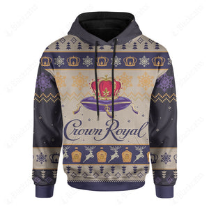 Crown Royal Ugly Christmas Hoodie