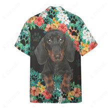 Load image into Gallery viewer, Dachshund Hawaii Button Shirt
