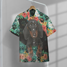 Load image into Gallery viewer, Dachshund Hawaii Button Shirt
